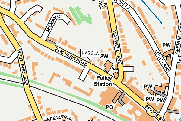 Map of DJW ELECTRIC SERVICES LTD at local scale