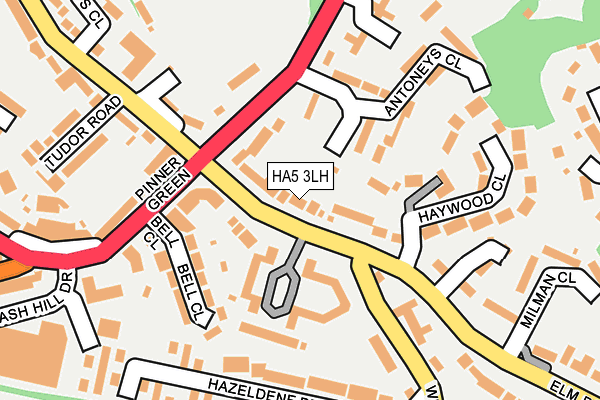 HA5 3LH map - OS OpenMap – Local (Ordnance Survey)