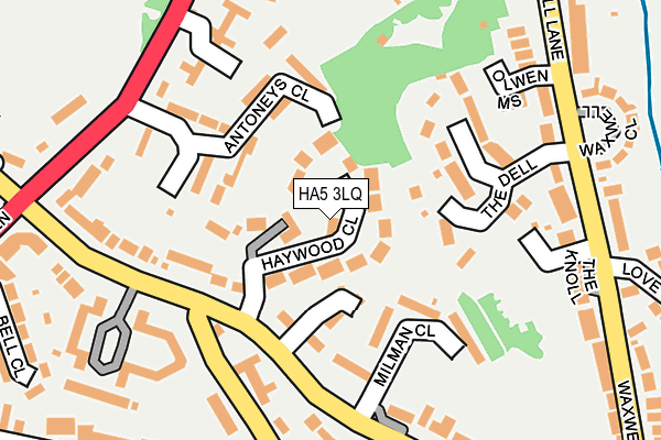 HA5 3LQ map - OS OpenMap – Local (Ordnance Survey)