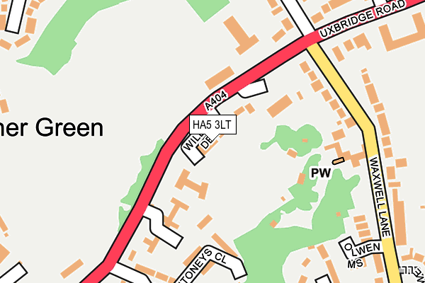 HA5 3LT map - OS OpenMap – Local (Ordnance Survey)