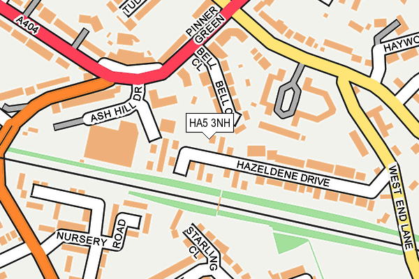 HA5 3NH map - OS OpenMap – Local (Ordnance Survey)