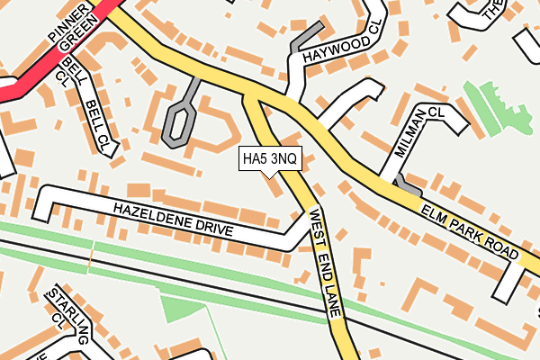 HA5 3NQ map - OS OpenMap – Local (Ordnance Survey)