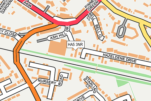 HA5 3NR map - OS OpenMap – Local (Ordnance Survey)
