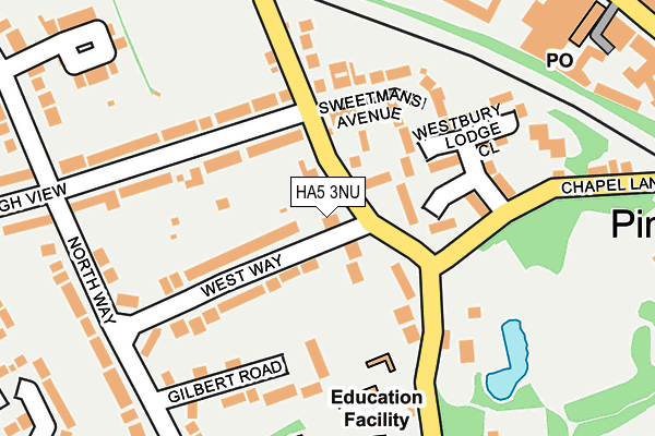 HA5 3NU map - OS OpenMap – Local (Ordnance Survey)