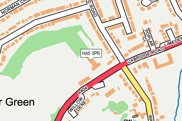HA5 3PR map - OS OpenMap – Local (Ordnance Survey)