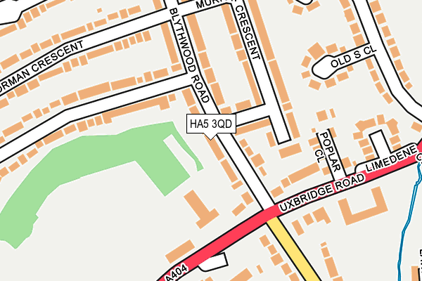 HA5 3QD map - OS OpenMap – Local (Ordnance Survey)