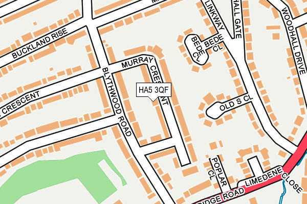 HA5 3QF map - OS OpenMap – Local (Ordnance Survey)