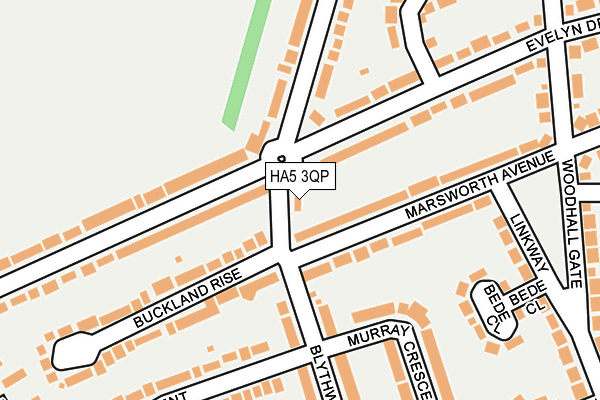 HA5 3QP map - OS OpenMap – Local (Ordnance Survey)