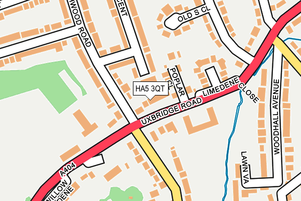 HA5 3QT map - OS OpenMap – Local (Ordnance Survey)