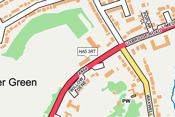 HA5 3RT map - OS OpenMap – Local (Ordnance Survey)