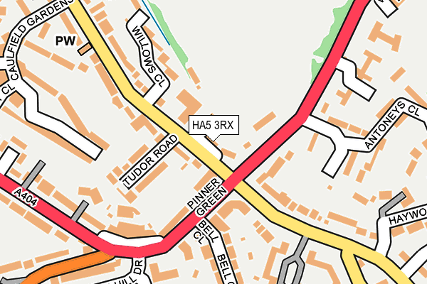 HA5 3RX map - OS OpenMap – Local (Ordnance Survey)