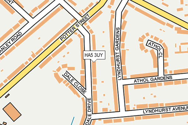 HA5 3UY map - OS OpenMap – Local (Ordnance Survey)
