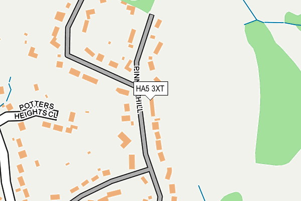 HA5 3XT map - OS OpenMap – Local (Ordnance Survey)
