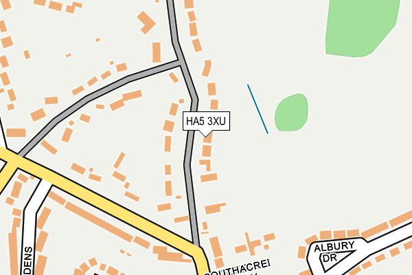 HA5 3XU map - OS OpenMap – Local (Ordnance Survey)
