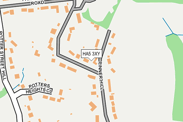 HA5 3XY map - OS OpenMap – Local (Ordnance Survey)