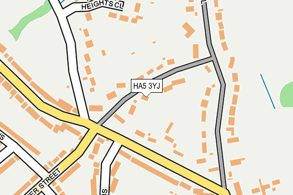 HA5 3YJ map - OS OpenMap – Local (Ordnance Survey)