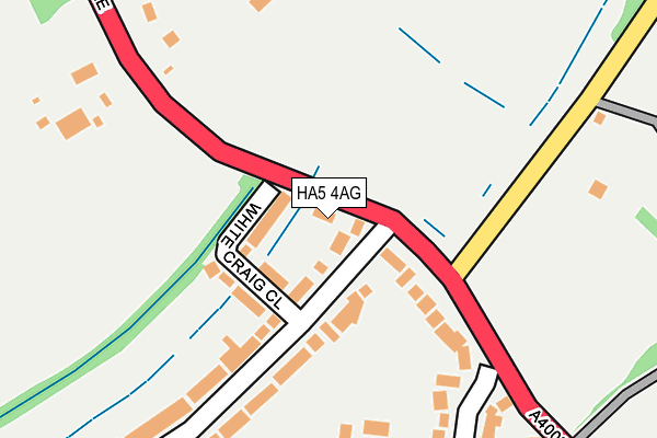 HA5 4AG map - OS OpenMap – Local (Ordnance Survey)