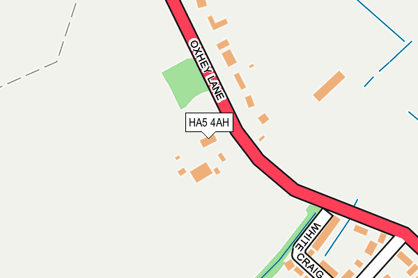 HA5 4AH map - OS OpenMap – Local (Ordnance Survey)