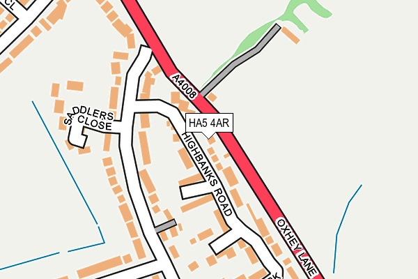 HA5 4AR map - OS OpenMap – Local (Ordnance Survey)
