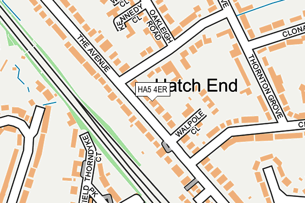 HA5 4ER map - OS OpenMap – Local (Ordnance Survey)