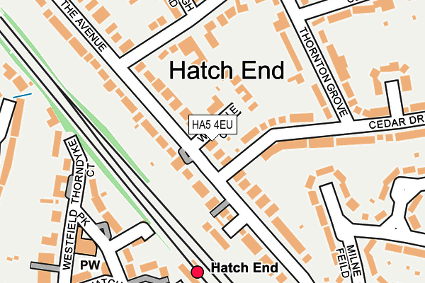 HA5 4EU map - OS OpenMap – Local (Ordnance Survey)