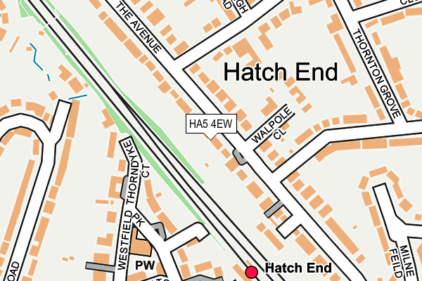 HA5 4EW map - OS OpenMap – Local (Ordnance Survey)