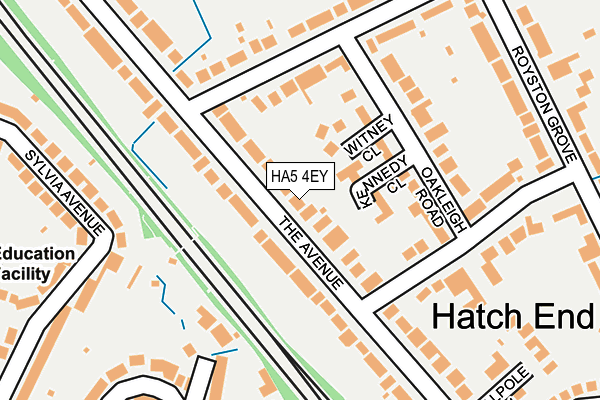 HA5 4EY map - OS OpenMap – Local (Ordnance Survey)