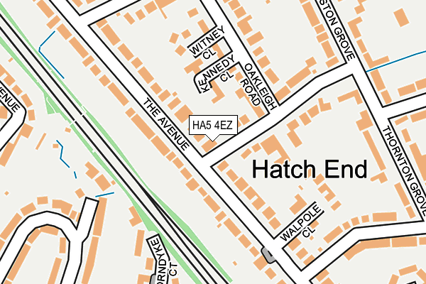 HA5 4EZ map - OS OpenMap – Local (Ordnance Survey)