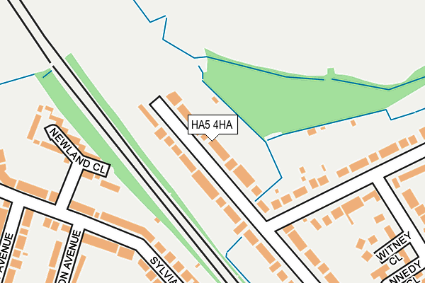 HA5 4HA map - OS OpenMap – Local (Ordnance Survey)