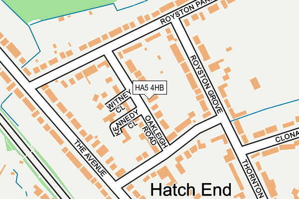 HA5 4HB map - OS OpenMap – Local (Ordnance Survey)