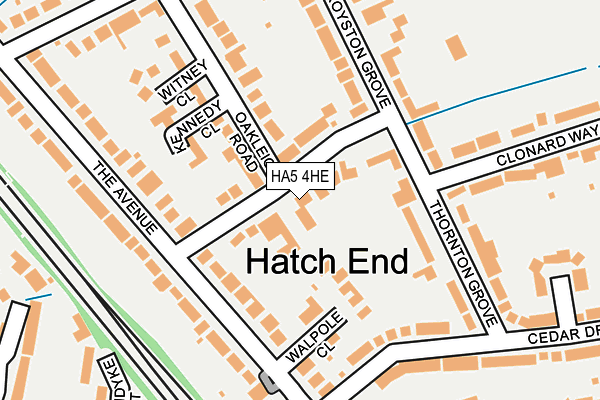 HA5 4HE map - OS OpenMap – Local (Ordnance Survey)