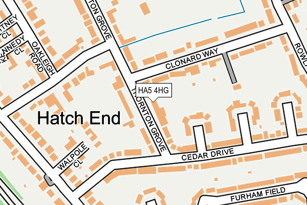HA5 4HG map - OS OpenMap – Local (Ordnance Survey)