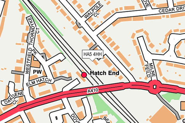 HA5 4HH map - OS OpenMap – Local (Ordnance Survey)
