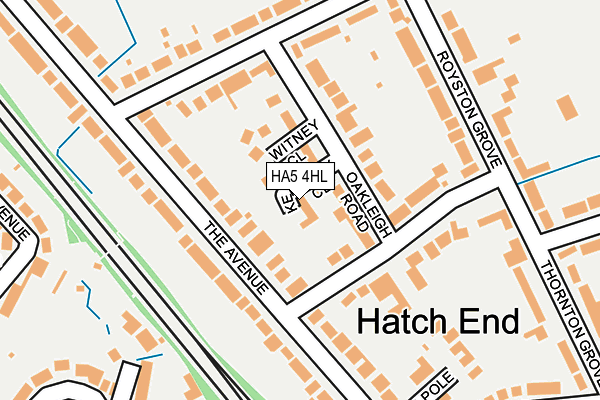HA5 4HL map - OS OpenMap – Local (Ordnance Survey)