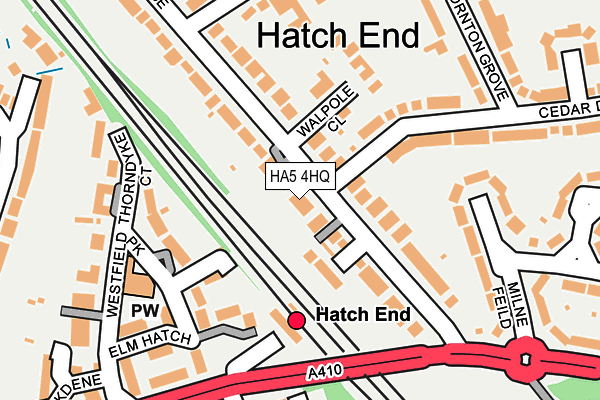 HA5 4HQ map - OS OpenMap – Local (Ordnance Survey)