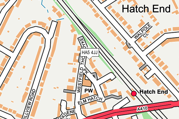 HA5 4JJ map - OS OpenMap – Local (Ordnance Survey)