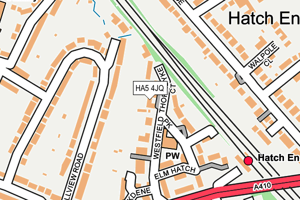 HA5 4JQ map - OS OpenMap – Local (Ordnance Survey)