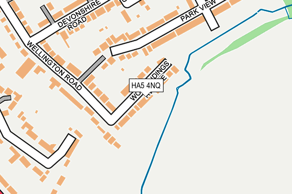HA5 4NQ map - OS OpenMap – Local (Ordnance Survey)