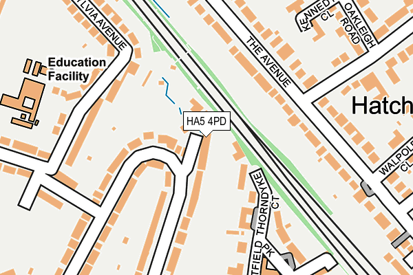 HA5 4PD map - OS OpenMap – Local (Ordnance Survey)