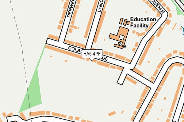 HA5 4PF map - OS OpenMap – Local (Ordnance Survey)