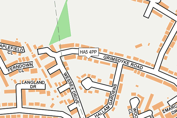HA5 4PP map - OS OpenMap – Local (Ordnance Survey)