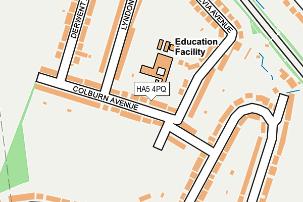 HA5 4PQ map - OS OpenMap – Local (Ordnance Survey)