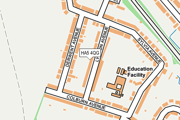 HA5 4QG map - OS OpenMap – Local (Ordnance Survey)