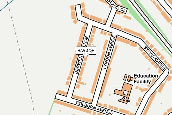HA5 4QH map - OS OpenMap – Local (Ordnance Survey)