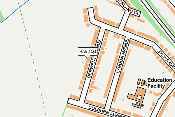 HA5 4QJ map - OS OpenMap – Local (Ordnance Survey)