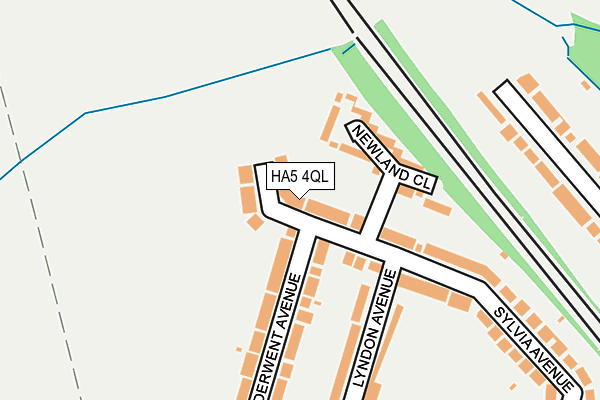 HA5 4QL map - OS OpenMap – Local (Ordnance Survey)