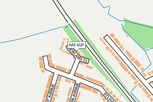 HA5 4QP map - OS OpenMap – Local (Ordnance Survey)