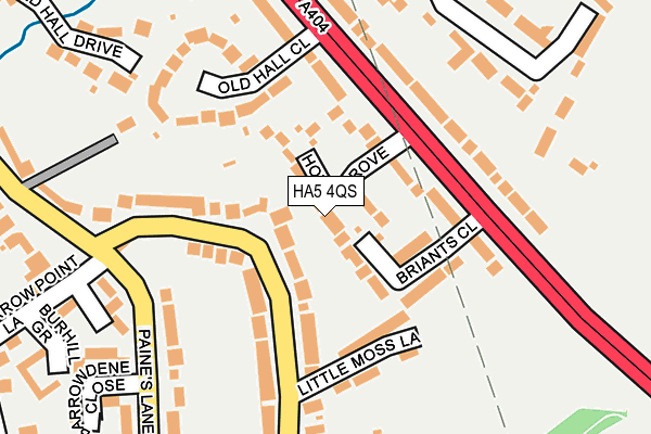 HA5 4QS map - OS OpenMap – Local (Ordnance Survey)