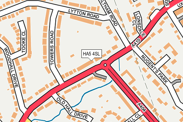 HA5 4SL map - OS OpenMap – Local (Ordnance Survey)