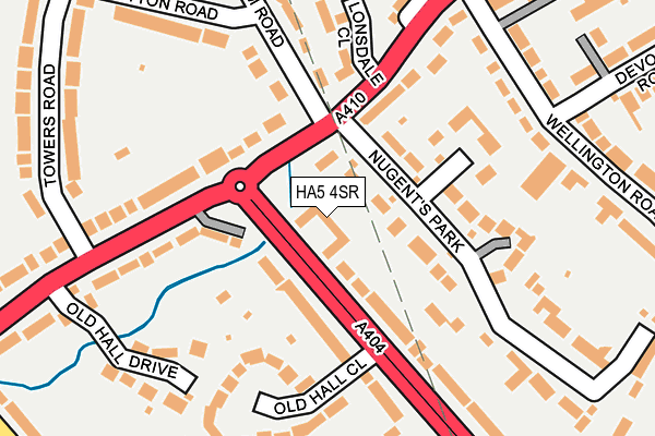 HA5 4SR map - OS OpenMap – Local (Ordnance Survey)